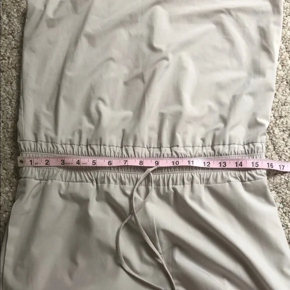 Athleta Revive Wide Leg Cream Halter Jumpsuit - Picture 13 of 13